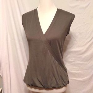 Maurices Green Wrap Top Small